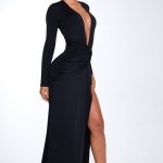 Ysabella Maxi Dress - Black - Image 9