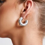 Petra Hoop Earrings - Silver - Image 2