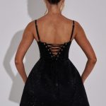 Emma Mini Dress - Black - Image 6