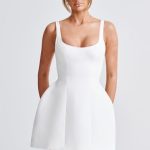 Claretta Mini Dress  Ivory - Image 8