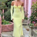 Dulce Midi Dress - Lemon