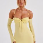 Dulce Midi Dress - Lemon - Image 6