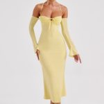Dulce Midi Dress - Lemon - Image 8