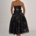 Marissa Midi Dress - Black Sparkle - Image 4