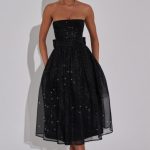 Marissa Midi Dress - Black Sparkle - Image 5