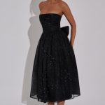 Marissa Midi Dress - Black Sparkle - Image 6