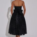 Marissa Midi Dress - Black Sparkle - Image 9