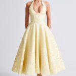 Effie Midi Dress - Lemon - Image 8