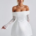 Georgianna Mini Dress - Ivory - Image 9