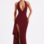 Luella Maxi Dress - Burgundy - Image 3