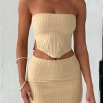 Jaz Mini Skirt - Beige - Image 2