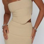 Jaz Mini Skirt - Beige - Image 3