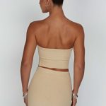 Jaz Mini Skirt - Beige - Image 4