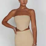Jaz Mini Skirt - Beige - Image 6