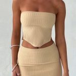 Jaz Mini Skirt - Beige - Image 9