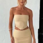 Jaz Mini Skirt - Beige - Image 10
