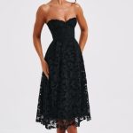 Ishani Midi Dress - Black - Image 7