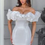 Allie Mini Dress - White - Image 8