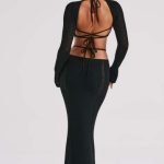 Nadine Maxi Dress - Black - Image 6