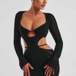Nadine Maxi Dress - Black - Image 7