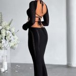 Nadine Maxi Dress - Black - Image 14