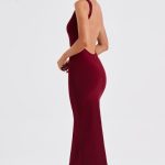 Lucinda Midi Dress - Burgundy - Image 8