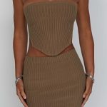 Jaz Mini Skirt - Mocha - Image 5