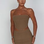 Jaz Mini Skirt - Mocha - Image 8