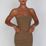 Jaz Mini Skirt - Mocha - Image 9