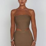 Jaz Mini Skirt - Mocha - Image 12