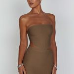 Jaz Mini Skirt - Mocha - Image 14