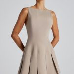 Rory Mini Dress - Taupe - Image 6