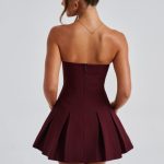 Bryony Mini Dress - Cherry Lacquer - Image 3