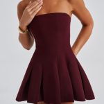 Bryony Mini Dress - Cherry Lacquer - Image 5