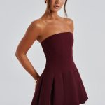 Bryony Mini Dress - Cherry Lacquer - Image 6