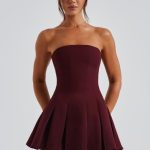 Bryony Mini Dress - Cherry Lacquer - Image 7
