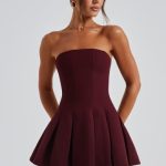 Bryony Mini Dress - Cherry Lacquer - Image 8