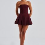 Bryony Mini Dress - Cherry Lacquer - Image 9