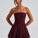 Bryony Mini Dress - Cherry Lacquer - Image 10