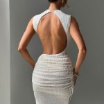 Aphrodite Midi Dress - Ivory - Image 7