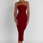 Amore Midi Dress - Red - Image 2