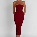 Amore Midi Dress - Red - Image 6
