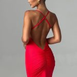 Zelda Maxi Dress - Red - Image 4