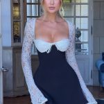 Jacinta Mini Dress - Black/White - Image 2