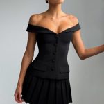 Gretchen Mini Skirt - Black - Image 2
