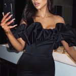Allie Mini Dress - Black - Image 5