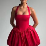 Maricia Mini Dress - Red - Image 10