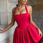 Maricia Mini Dress - Red - Image 11