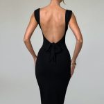Malina Midi Dress - Black - Image 2