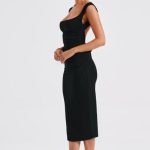 Malina Midi Dress - Black - Image 4